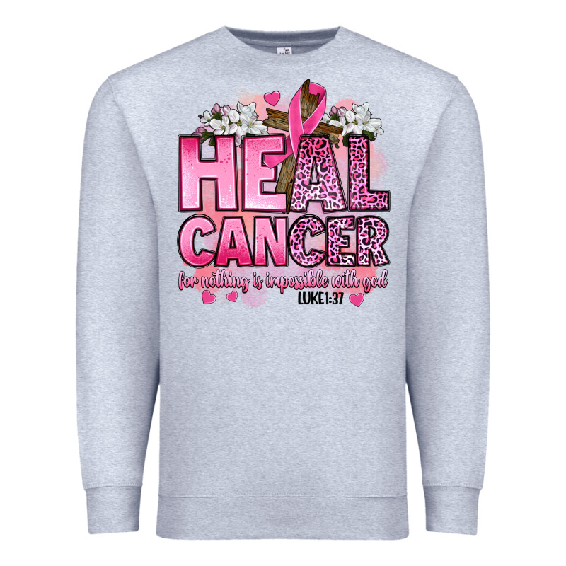 Heal Cancer For Nothing Is Impossible With God Luk Premium Sweatshirt by Artiststas | Teevron