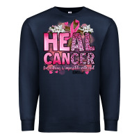 Navy heal cancer for nothing is impossible with god luk Premium Sweatshirt - Artiststas