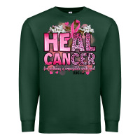 Sports Green heal cancer for nothing is impossible with god luk Premium Sweatshirt - Artiststas