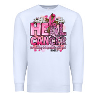 White heal cancer for nothing is impossible with god luk Premium Sweatshirt - Artiststas