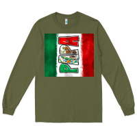 Army Green mexico papa Long Sleeve Tee - Zillion Design Studio