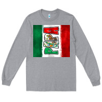 Heather Grey mexico papa Long Sleeve Tee - Zillion Design Studio