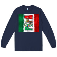 Navy mexico papa Long Sleeve Tee - Zillion Design Studio
