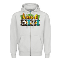 Dove Grey blessed mini Zipper Hoodie - Zillion Design Studio