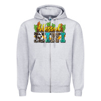 Heather Grey blessed mini Zipper Hoodie - Zillion Design Studio