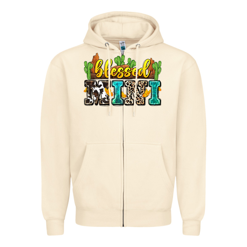 Blessed Mini Zipper Hoodie by Zillion Design Studio | Teevron