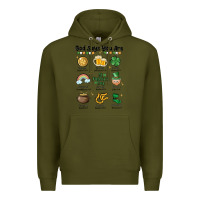 Army Green god says you are st patrick's day Premium Hoodie - MaliasSmallBusiness