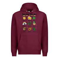 Burgundy god says you are st patrick's day Premium Hoodie - MaliasSmallBusiness