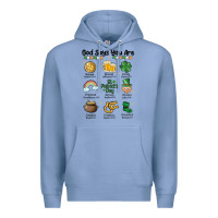 Colony Blue god says you are st patrick's day Premium Hoodie - MaliasSmallBusiness