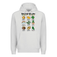 Dove Grey god says you are st patrick's day Premium Hoodie - MaliasSmallBusiness