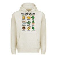 Oatmeal Heather god says you are st patrick's day Premium Hoodie - MaliasSmallBusiness