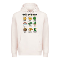 Pale Pink god says you are st patrick's day Premium Hoodie - MaliasSmallBusiness