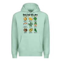 Seafoam god says you are st patrick's day Premium Hoodie - MaliasSmallBusiness