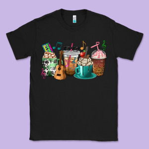 Music Teacher Coffee Cups Classic Tee Designed By Texasbilliewilder