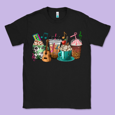 Music Teacher Coffee Cups Classic Tee Designed By Texasbilliewilder