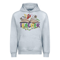 Heather Grey teacher mardi gras Urban Hoodie - MaliasSmallBusiness