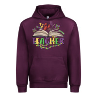 Mauve Wine teacher mardi gras Urban Hoodie - MaliasSmallBusiness