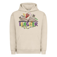 Pigment French Oak teacher mardi gras Urban Hoodie - MaliasSmallBusiness