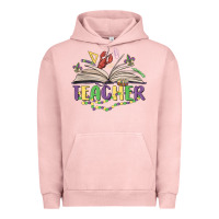 Pigment Salmon teacher mardi gras Urban Hoodie - MaliasSmallBusiness