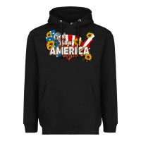Black god bless america Heavyweight Hoodie - HRA Design Shop