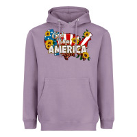Lavender god bless america Heavyweight Hoodie - HRA Design Shop