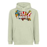 Matcha god bless america Heavyweight Hoodie - HRA Design Shop