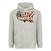 Moon Dust god bless america Heavyweight Hoodie - HRA Design Shop