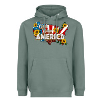Sage god bless america Heavyweight Hoodie - HRA Design Shop