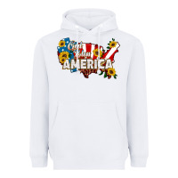 White god bless america Heavyweight Hoodie - HRA Design Shop