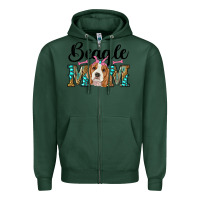 Sports Green western beagle mom Zipper Hoodie - RanaPortraitStore