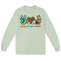 Matcha peace love jesus Long Sleeve Tee - texasbilliewilder