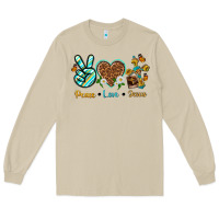 Mushroom peace love jesus Long Sleeve Tee - texasbilliewilder
