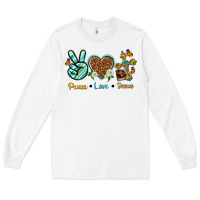 White peace love jesus Long Sleeve Tee - texasbilliewilder