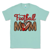Seafoam football mom Classic Tee - Zillion Design Studio