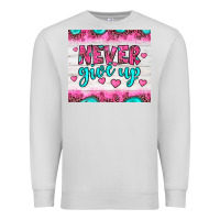 Dove Grey never give up Premium Sweatshirt - JahusDesignShop