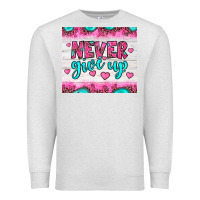 Oatmeal Heather never give up Premium Sweatshirt - JahusDesignShop