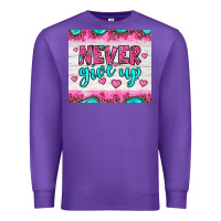 Purple never give up Premium Sweatshirt - JahusDesignShop
