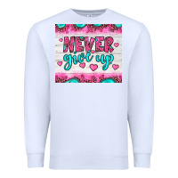White never give up Premium Sweatshirt - JahusDesignShop