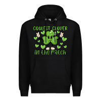 Black coolest clover to pinch Premium Hoodie - MaliasSmallBusiness