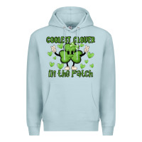 Blue Mist coolest clover to pinch Premium Hoodie - MaliasSmallBusiness