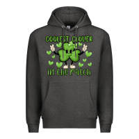 Charcoal Heather coolest clover to pinch Premium Hoodie - MaliasSmallBusiness