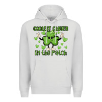 Dove Grey coolest clover to pinch Premium Hoodie - MaliasSmallBusiness