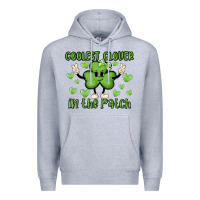 Heather Grey coolest clover to pinch Premium Hoodie - MaliasSmallBusiness