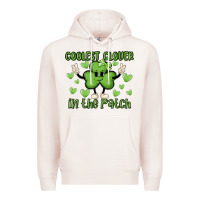 Pale Pink coolest clover to pinch Premium Hoodie - MaliasSmallBusiness