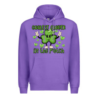 Purple coolest clover to pinch Premium Hoodie - MaliasSmallBusiness