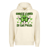 Sandshell coolest clover to pinch Premium Hoodie - MaliasSmallBusiness