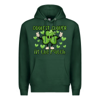 Sports Green coolest clover to pinch Premium Hoodie - MaliasSmallBusiness