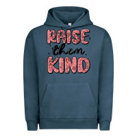 Pigment Midnight Navy raise them kind Urban Hoodie - MaliasSmallBusiness