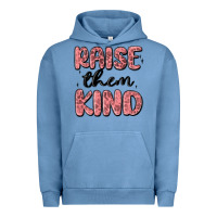 Pigment Pebble Blue raise them kind Urban Hoodie - MaliasSmallBusiness