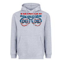 Heather Grey american dude Heavyweight Hoodie - HRA Design Shop